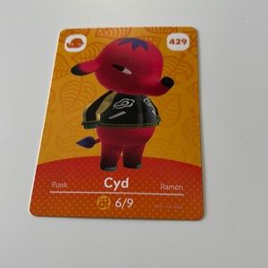 Animal Crossing Amiibo card #429 Cyd